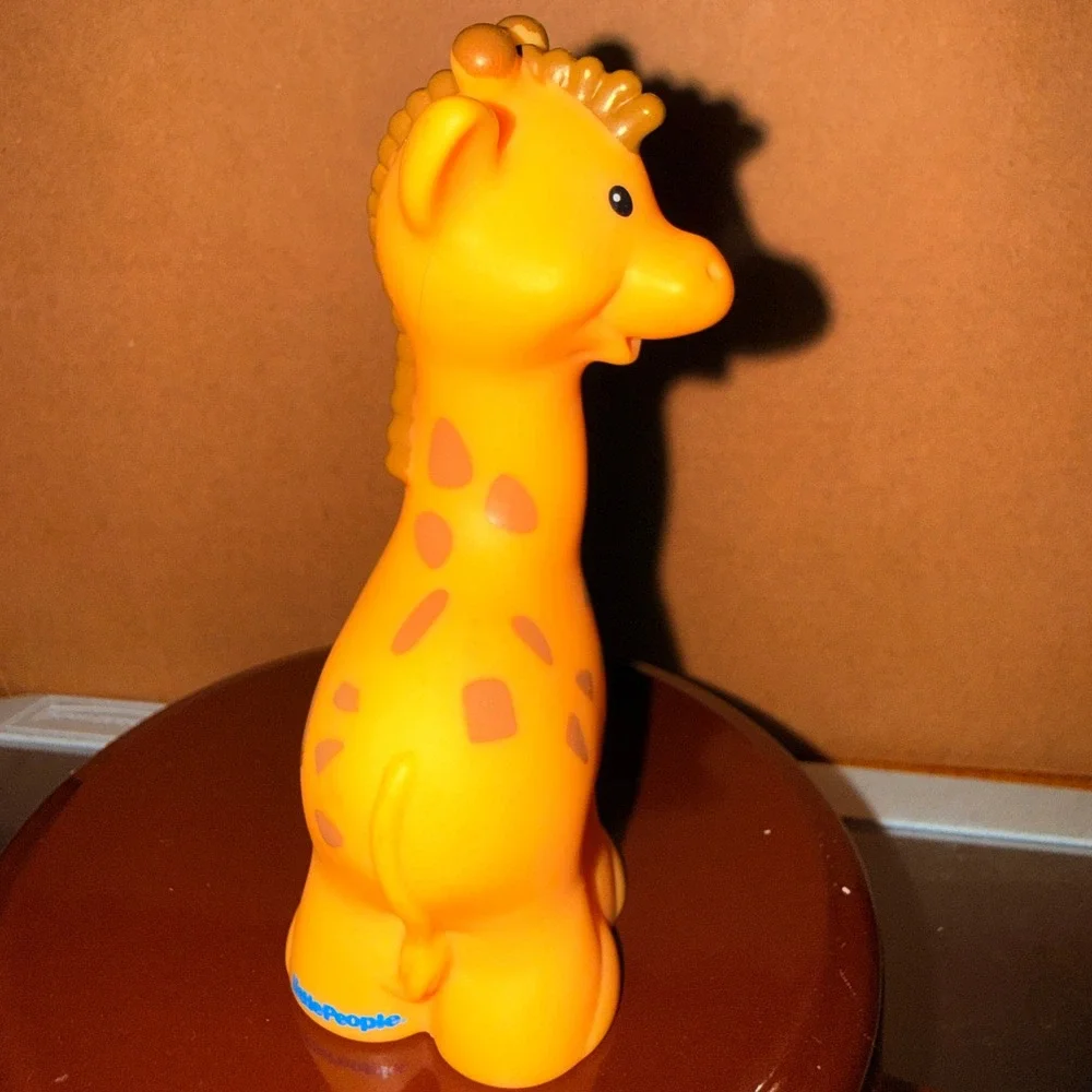 Fisher-Price Little People Giraffe Kids One Size Yellow Excellent Zoo Animal Toy